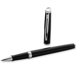 Waterman Rollerball|Felt Tip<Hemisphere Black Lacquer CT Rollerball Pen