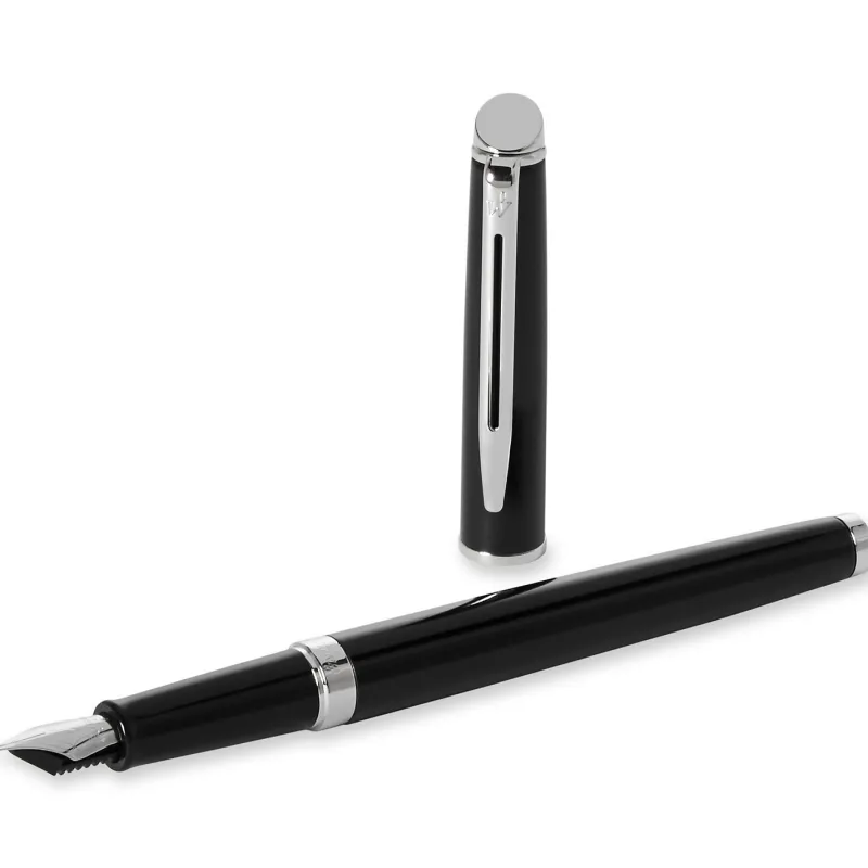 Waterman Fountain<Hemisphere Black Lacquer CT Fountain Pen