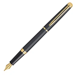 Waterman Fountain<Hemisphere Black Lacquer GT Fountain Pen
