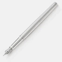 Yard-O-Led Fountain<Yard O Led The Viceroy Standard Sterling Silver Plain Fountain Pen